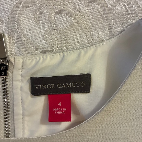 Vince Camuto Monochrome Color Block Sleeveless Cocktail Dress - Picture 2 of 6